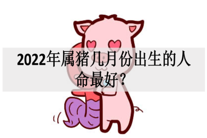 一,2023年属猪几月出生最好命运1,出生在一月的生肖猪人出生在一月的