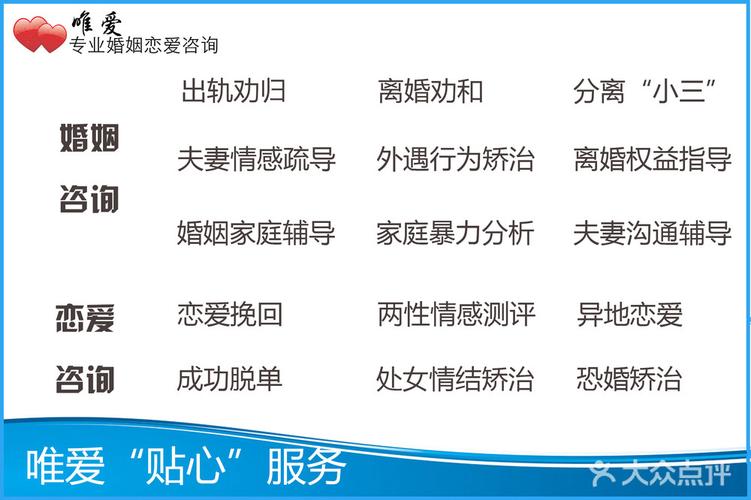 唯爱婚姻情感心理咨询电话,地址,价格(图)-上海结婚-大众点评网