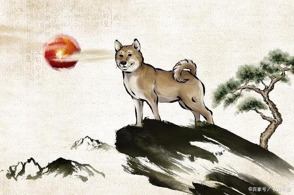 戌狗是中国十二生肖中的第十一位,代表着忠诚和勇敢.