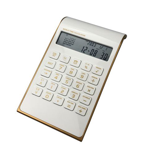 aq336万年历10位数带时间 闹钟计算机 可印log办公商务礼品计算器