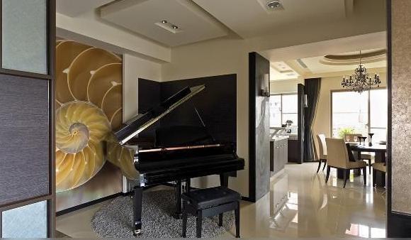 钢琴放在客厅好还是书房好 钢琴放在客厅风水位置设计图