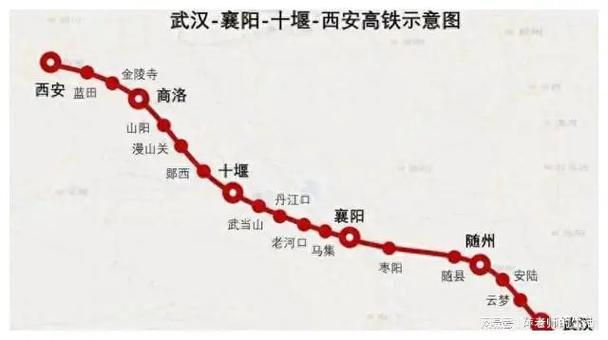 陕西西安迎来一条新高铁经过商洛十堰襄阳和孝感终点直达武汉