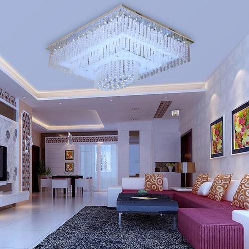 客厅 水晶灯-灯具样板房家具吸顶灯茶几现代客厅样板房现代风格客厅