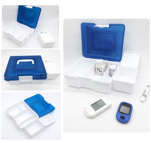 淘宝医院血糖仪使用护理管理盒血糖仪测试收纳盒药物品分类盒塑料药箱