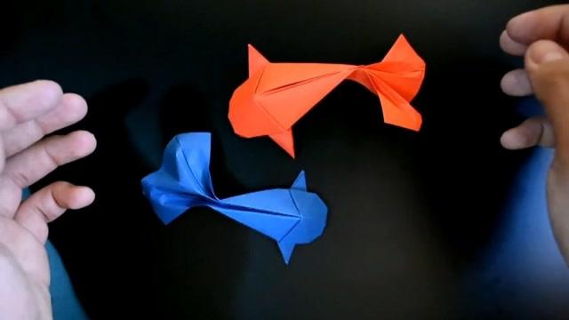 折纸双鱼座视频教程:手把手教你折纸双鱼座,很简单!