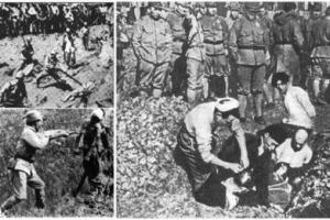 侵华日军在南京见男人就杀 机枪扫射军刀割生殖器