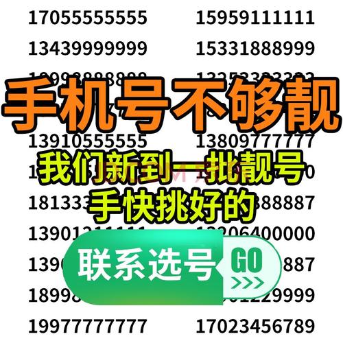 中国移动 手机号码卡靓号豹子号4连号3连号全球通选号吉祥号电话靓号