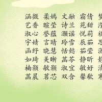 女生起名字诗意一点