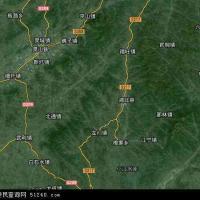 中国广西壮族自治区钦州市浦北县地图(卫星地图)