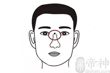山根在面相中,通常指鼻梁根部,它位于两眉之间.