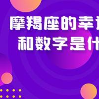 摩羯座的幸运色和数字是什么?