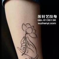 「joo tattoo share」纹身图案/佛手莲花