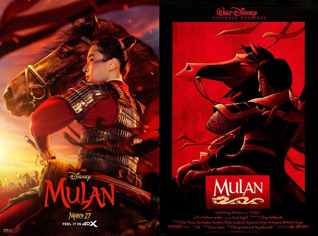 两代花木兰世纪同框,迪士尼首位华人公主,你更喜欢谁呢?
