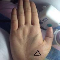 三角纹的手相好不好(图5)    三角纹就是手掌上出现三角形的纹路,当