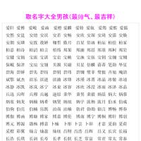 今年男孩子取什么名字好