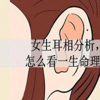 女生耳相分析,怎么看一生命理?