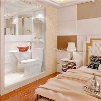现代家居卧室带卫生间装修设计主卧卫生间风水讲究位置,还要注意材质