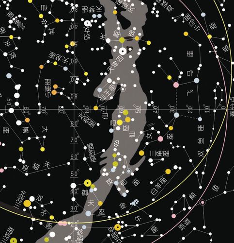 旋转星盘天文爱好者观星天文望远镜星图旋转星图星座图星座盘