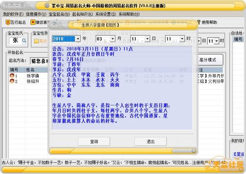 掌中宝周易起名大师v9.6.8注册爆破方法