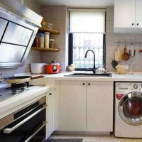 洗衣机放厨房合理么 4款滚筒洗衣机房厨房风水位置设计图