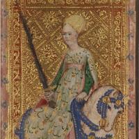 维斯康蒂塔罗牌,来自米兰的珍宝,非常精美的金彩画.