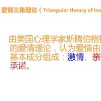斯腾伯格的爱情三角理论学说ppt