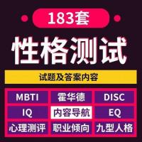 企业性格测试题库mbti职业公司人事人力资源九型人格标准模板范本