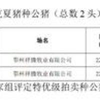第22届中国武汉种猪集中测定成绩揭晓