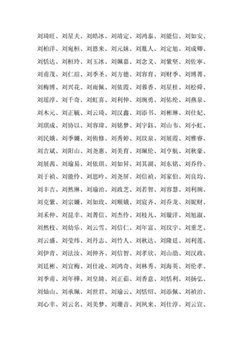 刘姓孩子起名字大全.doc